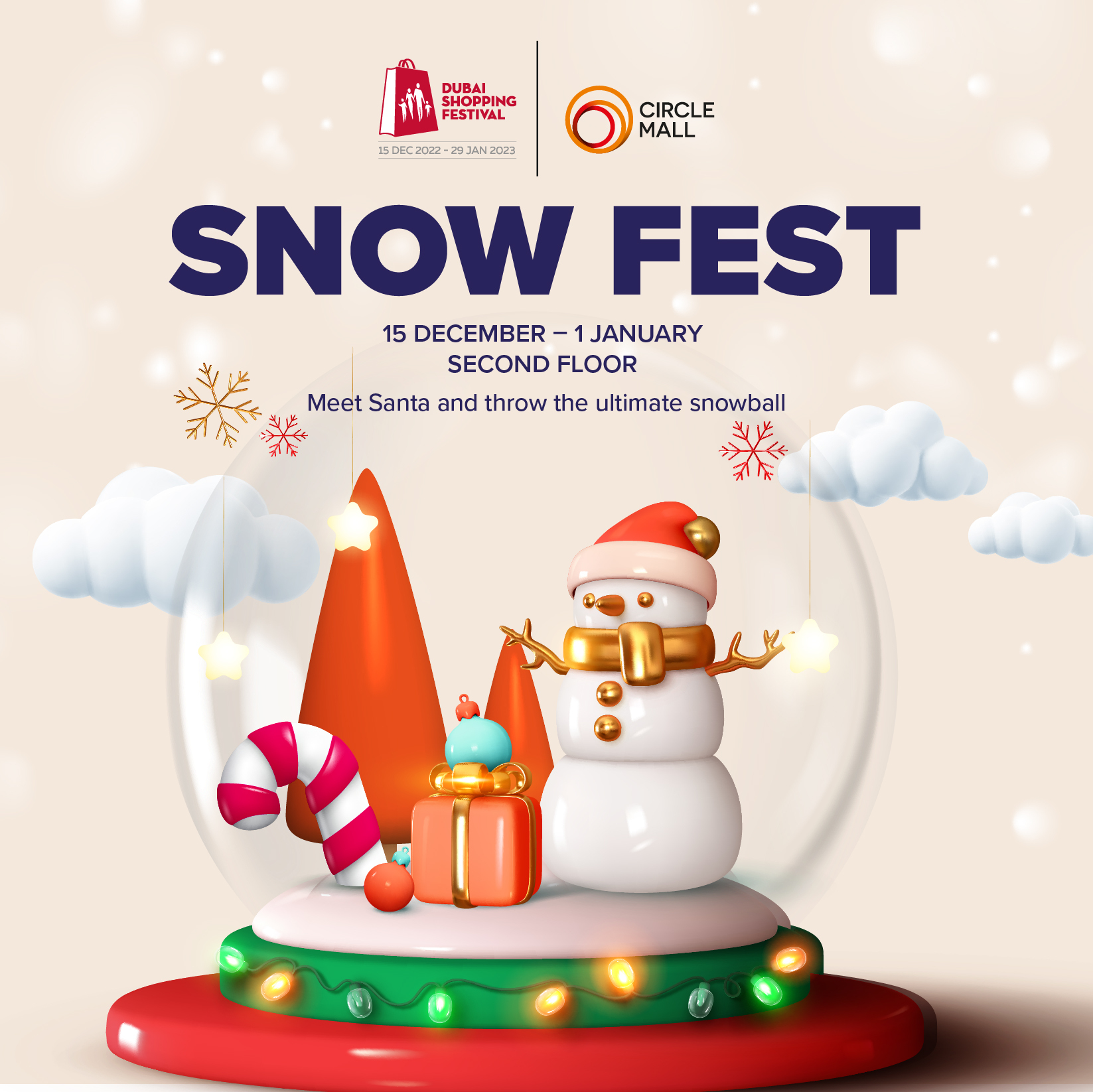 Promotional web banner for Circle Mall events.
